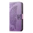 Butterfly flip case for Samsung Galaxy A57 5G, purple