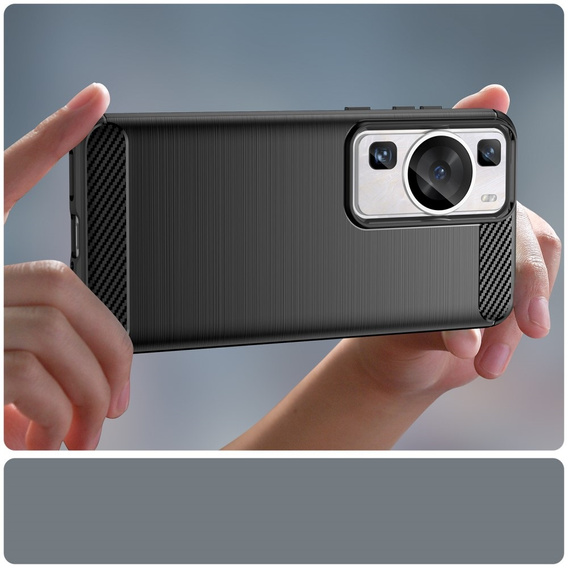 Case for Huawei P60 / P60 Pro, Carbon, black
