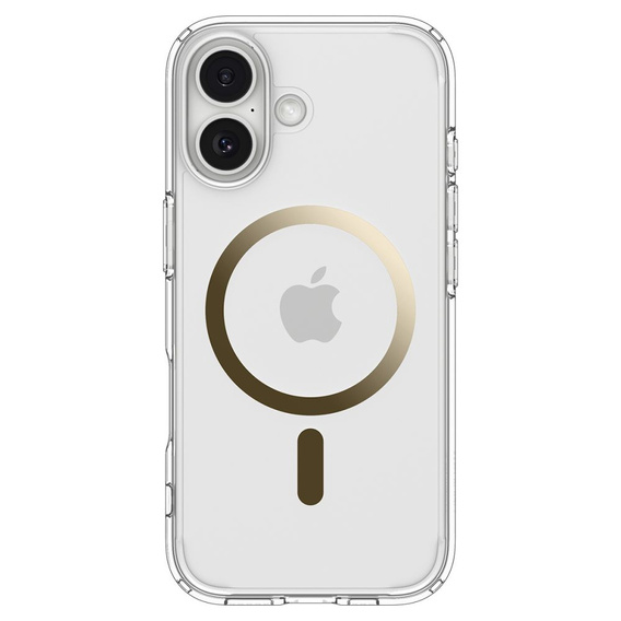 Spigen Case for iPhone 17, Ultra Hybrid MagSafe, Clear/Gold