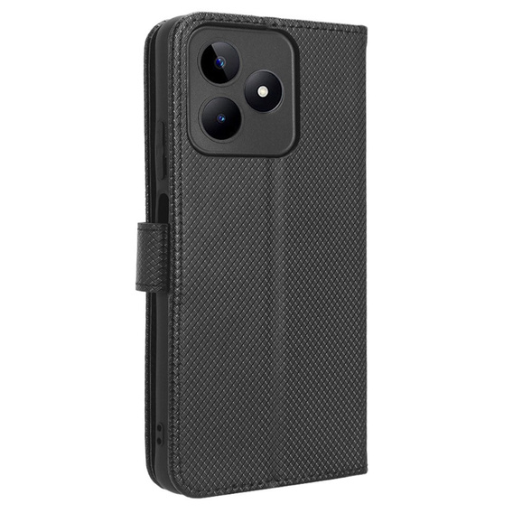 Flip case for Realme Note 50, Wallet Smart Magnet, black