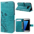 Flip case for Samsung Galaxy S7 Edge, Butterfly, blue