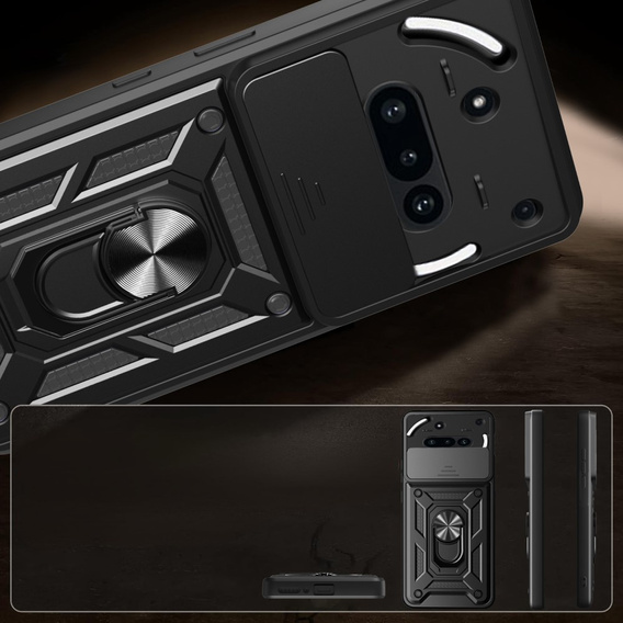 Case for Nothing Phone 3a, CamShield Slide, black