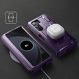 Armored case for Samsung Galaxy Z Fold 5 5G, Dexnor Full Body S-Pen Slot, purple