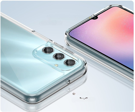 Case for Samsung Galaxy A25 5G, Fusion Hybrid, transparent + 9H glass