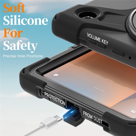 Armoured case with stand and shoulder strap for Samsung Galaxy Tab A11