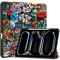 Case for iPad Pro 13" 2024 (7 gen.), Smartcase, graffiti