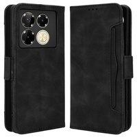 Flip case for Infinix Note 40 Pro Plus, Card Slot, black