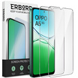 2x Tempered Glass for Samsung Galaxy A15 4G / A15 5G / M15, ERBORD 9H Hard Glass for phone screen