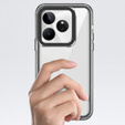 Case for Realme GT 6 / 6T, Fusion Hybrid, transparent / black