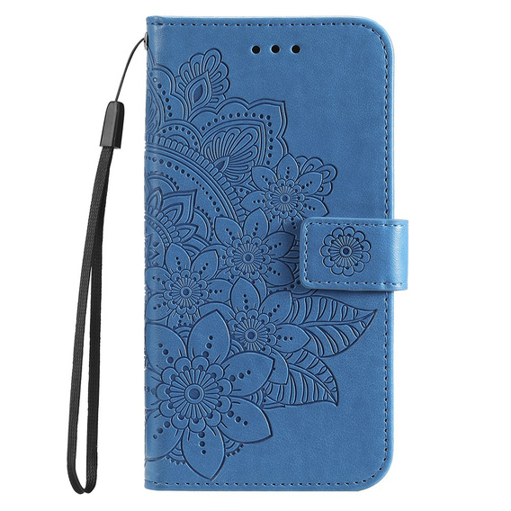 Flip case for Xiaomi Redmi Note 12 4G, Mandala Flower, blue