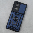 Case for Oppo Reno 10 / 10 Pro, CamShield Slide, blue