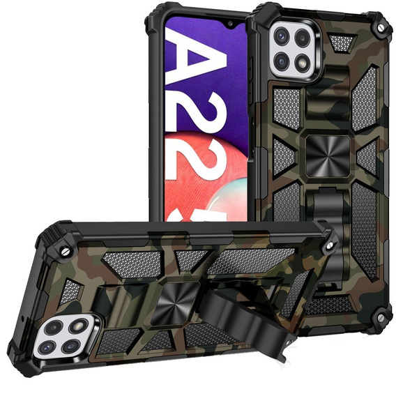 Case for Samsung Galaxy A22 5G, Armor Kickstand, green