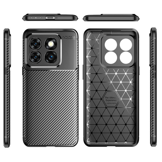 Case for OnePlus 10T 5G, Carbon Gel, black