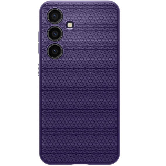 Spigen case for Samsung Galaxy S24, Liquid Air, purple + 9H Tempered Glass