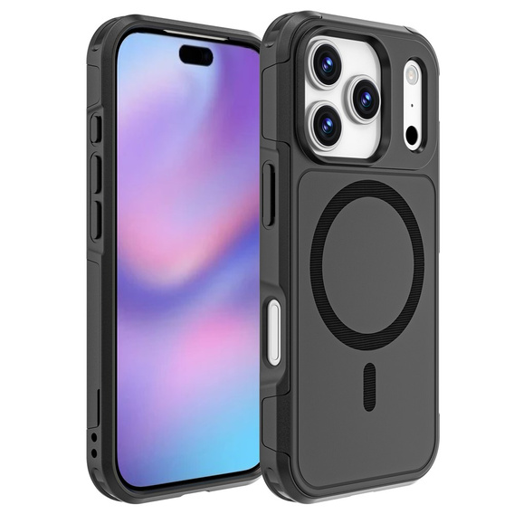 MagForce case for iPhone 17 Pro, for MagSafe, armoured, black