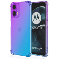 Case for Motorola Moto G24 / G24 Power / G04, Gradient Dropproof, Purple / blue