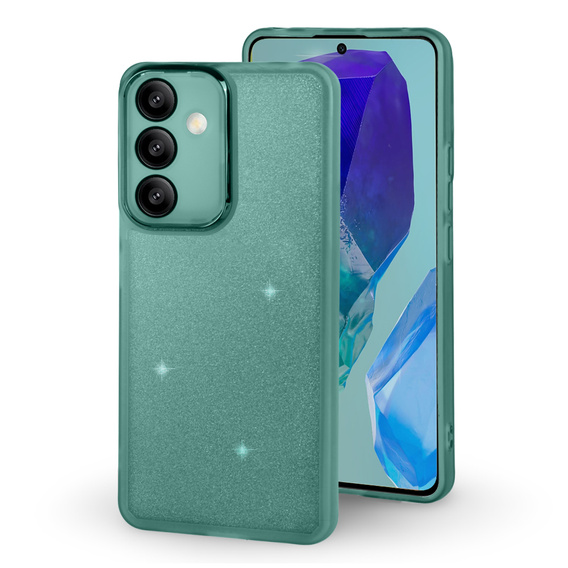Case for Realme 12, Glittery Powder, green