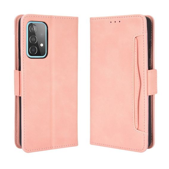 Flip case for Samsung Galaxy A72 5G, Card Slot, pink