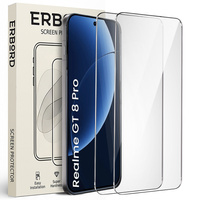 2x ERBORD 9H Hard Glass Tempered Glass for Realme GT 8 Pro