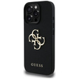 GUESS Grained Big 4G and Classic Logo case for iPhone 16 Pro