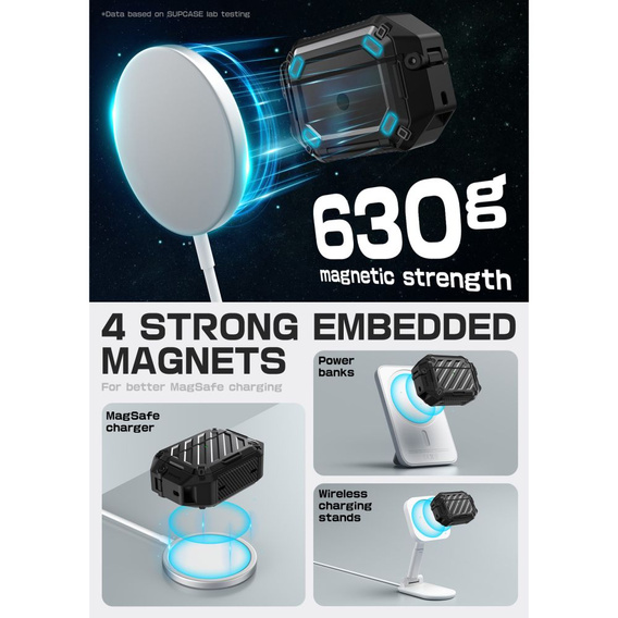 Supcase Unicorn Beetle Pro MagSafe IP68 protective case for Apple AirPods Pro 3