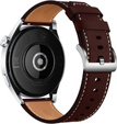 22mm Genuine Leather Coated Silicone Watch Band - Brown