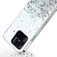 Case for Xiaomi Redmi 10C, Glittery, transparent