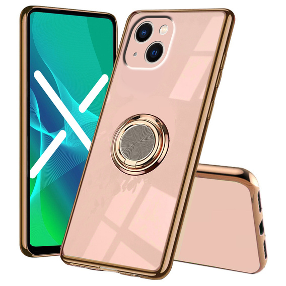 Case for iPhone 14 Plus, Electro Ring, light pink