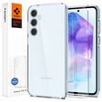 Spigen case for Samsung Galaxy A55 5G, Ultra Hybrid, transparent + 9H Tempered Glass