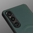 Case for Sony Xperia 1 VI, Leather Hybrid MagSafe, green