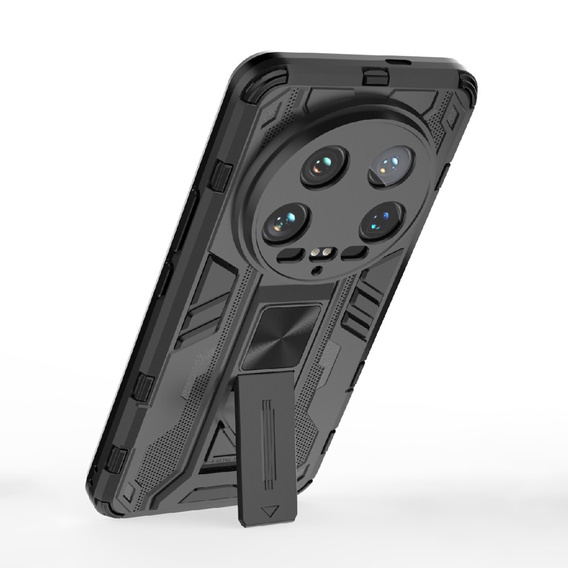 Case for Xiaomi 14 Ultra, Military kickstand, black