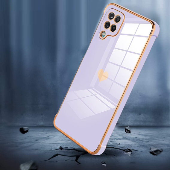 Case for Samsung Galaxy A12 / M12 / A12 2021, Electro heart, purple