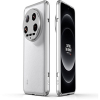 Case for Xiaomi 14 Ultra, Armor Bumper, with lens cover, silver