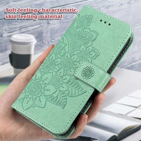 Flip case for Xiaomi Redmi Note 12 4G, Mandala Flower, green