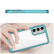 Case for Samsung Galaxy S23 FE, Fusion Hybrid, transparent / blue