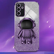 Case for Samsung Galaxy A55 5G, Glitter Astronaut, purple