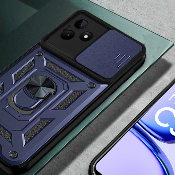 Case for Realme C53 4G, CamShield Slide, blue