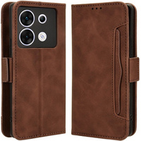 Flip case for Infinix Zero 30 5G, Card Slot, brown
