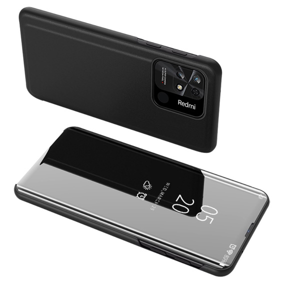 Case for Xiaomi Redmi 10C, Clear View, black