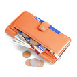 Flip case for Oppo Reno8 T 4G, Wallet Zipper Pocket, orange