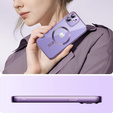 Case for iPhone 11, Electro MagSafe, purple + Screen Glass