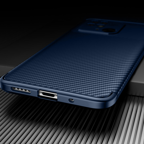 Case for Xiaomi Redmi 10C, Carbon Gel, dark blue