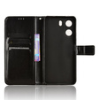 Flip case for Xiaomi Redmi 13C / Poco C65, Crazy Horse Wallet, black