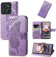 Flip case for Motorola Moto G86 5G, Butterfly, purple