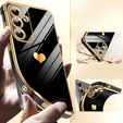 Case for Samsung Galaxy S25 FE, Electro heart, black