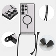 Case for Samsung Galaxy S25 Ultra, Electro MagSafe, black + Lanyard