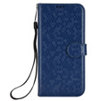 Flip case for Motorola Edge 60 Pro, Wallet Rhombus, blue