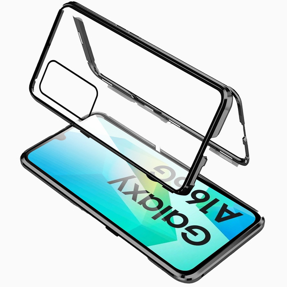 Case for Samsung Galaxy A16, Magnetic Dual Glass, black