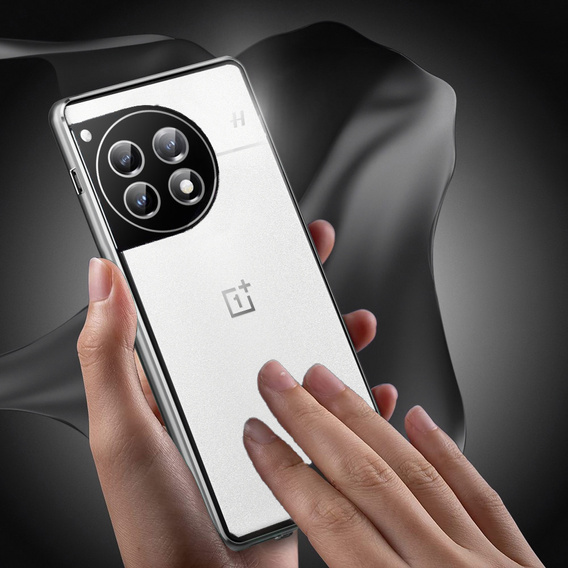 Case for OnePlus 13, Magnetic Dual Glass, silver