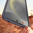Leather case for Samsung Galaxy S25+ Plus, leather hybrid, grey